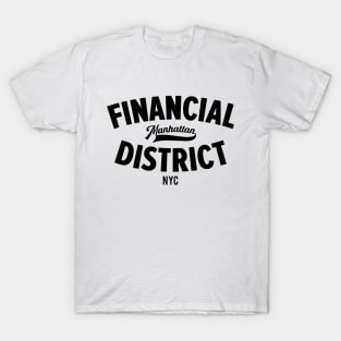 Discover the Vibrant Essence of Manhattan's Financial District in NYC T-Shirt